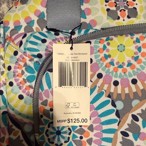 Vera Bradley Multicolor Women's Backpack Cooler - Picture 7 of 8